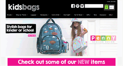 Desktop Screenshot of kidsbags.com.au